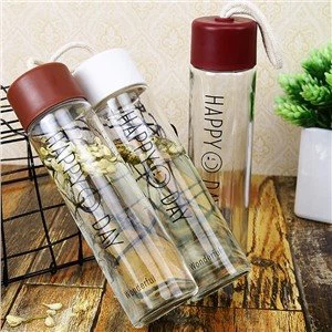 Potel Wydr Rhewllyd Clir Cludadwy